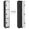 Adiroffice 12 in W, 12 in D, 72 in H, Steel ADI629-203-B-W-PKG-2 - alternate 1